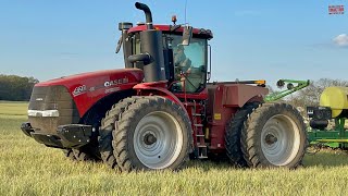 NEW Case IH AFS 420 STEIGER Tractor Planting Corn [upl. by Lacym494]