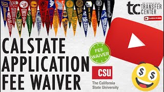 How to CSU Application Fee Waiver [upl. by Ailegra]