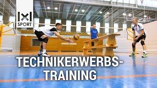 Spaß beim Volleyball Technikerwerbstraining Übung vom Bayerischen VolleyballVerband [upl. by Aydin]