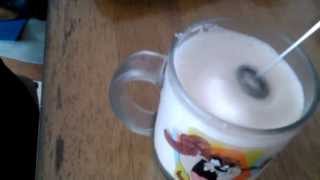 Aerolatte Review Frothing Cold Milk In Under 1 Minute [upl. by Lartnom597]