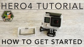 GoPro HERO 4 Black amp Silver Tutorial How To Get Started [upl. by Alisander]