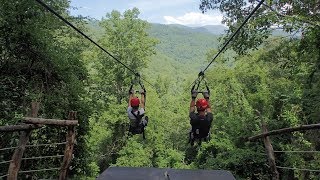 NAVITAT Zipline  Asheville NC [upl. by Groeg]